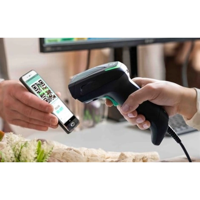 DATALOGIC Gryphon GD4690 HP 1D/2D Dual-Sensor USB Kablolu Karekod Okuyucu + Ayak
