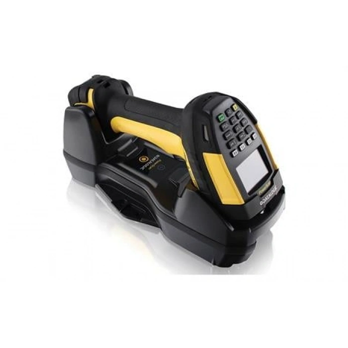 DATALOGIC PowerScan PM9600-DHP PM9600-DHP433RBK20 1D/2D RS-232 Cradle + Adaptör Kablosuz Karekod Okuyucu KIT EU