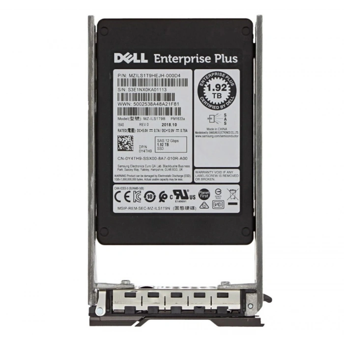 DELL 1.92TB 2.5” 0Y4TH9 Enterprise SAS SSD Disk