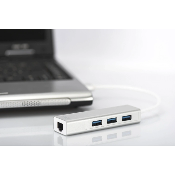 DIGITUS Gigabit USB 3.0 Ethernet Çoklayıcı Hub (DA-70250-1)
