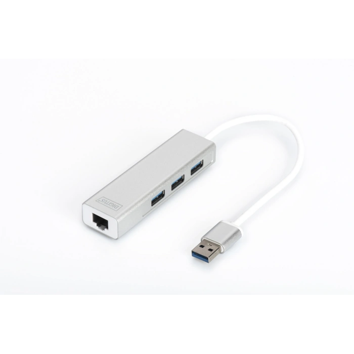 DIGITUS Gigabit USB 3.0 Ethernet Çoklayıcı Hub (DA-70250-1)
