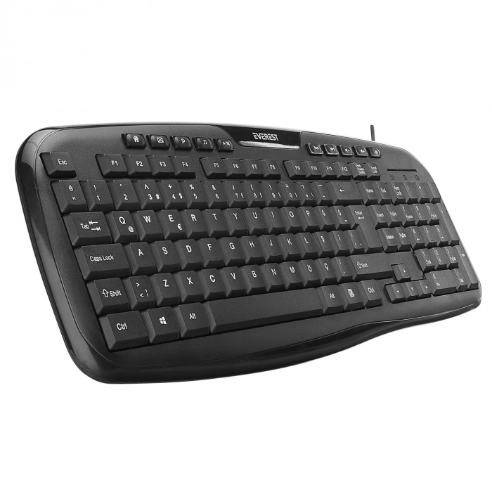 EVEREST USB Q Siyah Multimedya Klavye - Mouse Set UN-795
