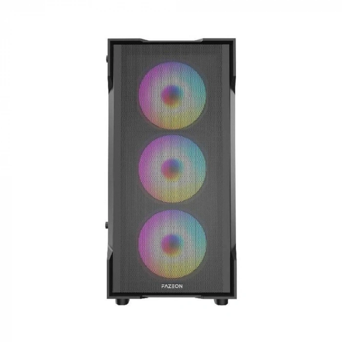 FAZEON F1 M650BBM 650W 80  4x RAINBOW FIXED LED FAN MICRO ATX 2xUSB3.0 SİYAH KASA