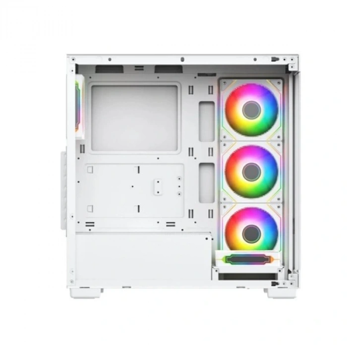 GAMEBOOSTER 750W 80+ BRONZE Seaview A7505W GAMING M-ATX Mid-T PC Kasası Beyaz