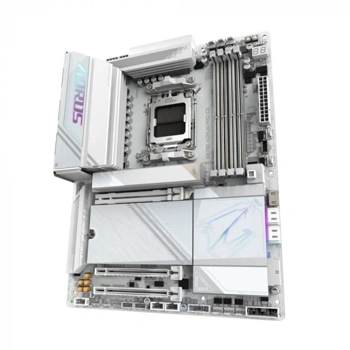 GIGABYTE AORUS PRO X ICE X870E DDR5 HDMI PCIe 5.0 AM5 ATX Beyaz