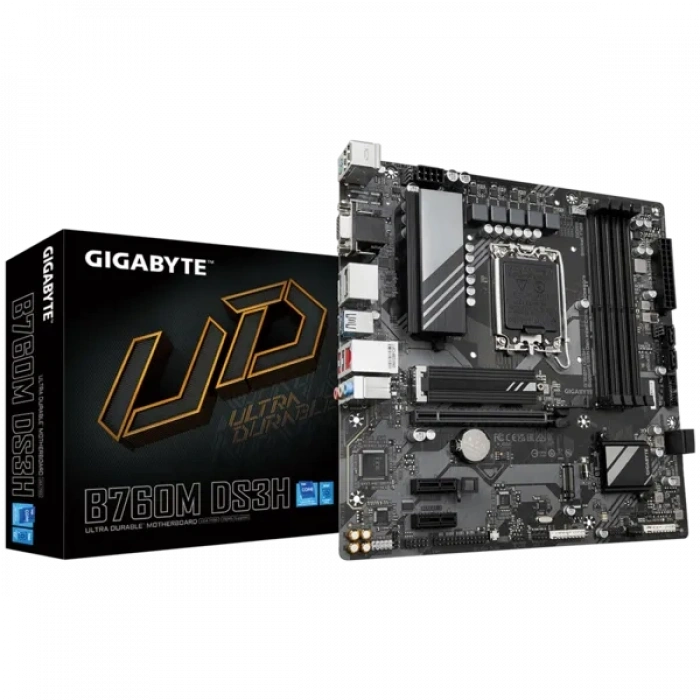 GIGABYTE B760M DS3H DDR5 HDMI DP PCIE 4.0 1700p mATX