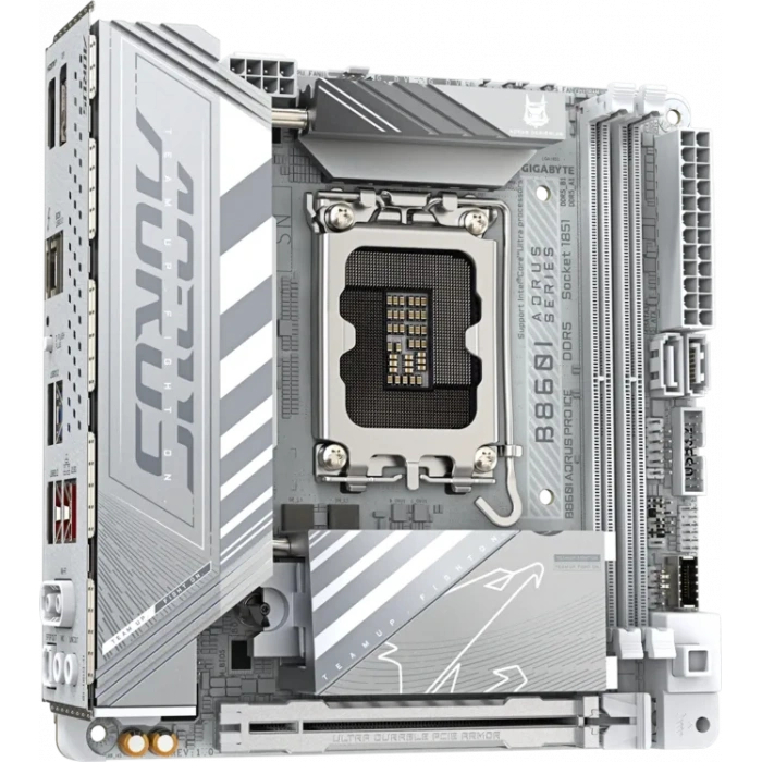 GIGABYTE B860I AORUS PRO ICE DDR5 HDMI-DP TYPEC PCIE 5.0 1851p mITX BEYAZ
