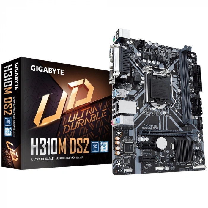 GIGABYTE H310M-DS2 H 310 2xDDR4 VGA+RS232+LPT 1xGLAN 1151Pin ANAKART