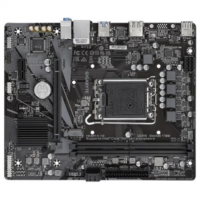 GIGABYTE H610M-K v2 DDR5 HDMI PCIe 16X v4.0 1700p mATX