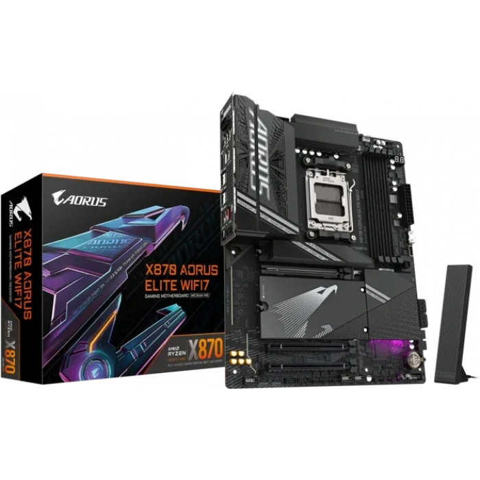 GIGABYTE X870 AORUS ELITE WIFI7 DDR5 HDMI-DP TYPEC PCIE 5.0 AM5 ATX