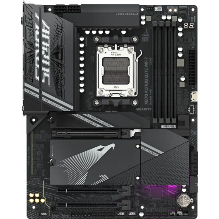 GIGABYTE X870 AORUS ELITE WIFI7 DDR5 HDMI-DP TYPEC PCIE 5.0 AM5 ATX