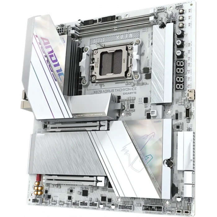 GIGABYTE X870 AORUS TACHYON ICE DDR5 HDMI-DP TYPEC PCIE 5.0 AM5 ATX BEYAZ
