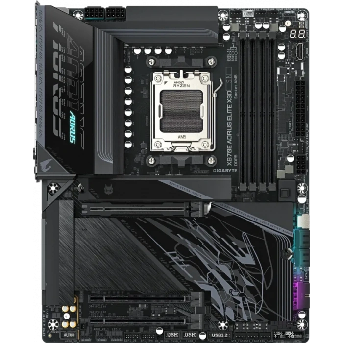 GIGABYTE X870E AORUS ELITE X3D WIFI7 DDR5 HDMI-DP TYPEC PCIE 5.0 AM5 ATX