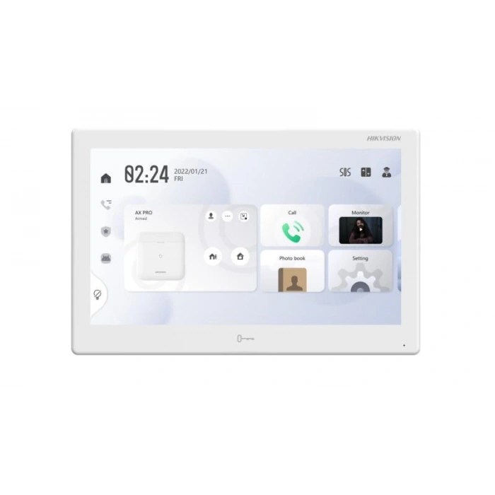 HIKVISION 10.1 Hepsi Bir Arada Görüntülü Kapı İstasyonu Beyaz KH9510-WTE1(B)