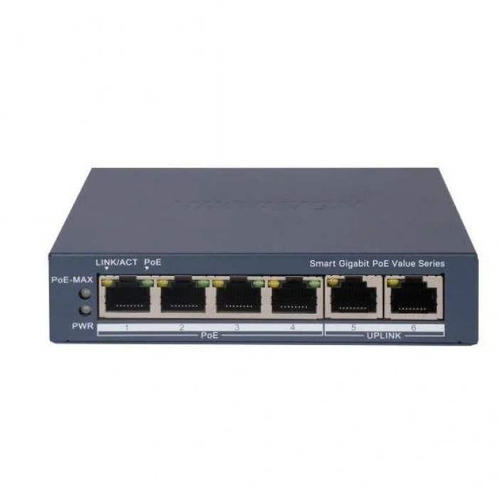 HIKVISION 4port 30w FULL PoE DS-3E1506P-EI/M GIGABIT Yönetilemez Switch