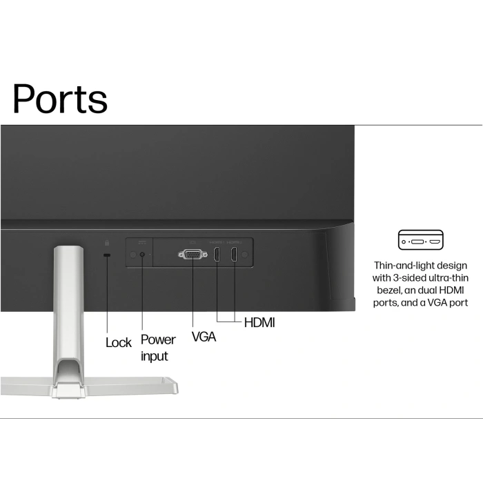 HP 27 IPS 527SF 94F44AA HDMI EV OFİS TİPİ MONİTÖR 1920X1080