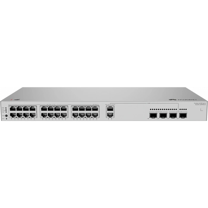 HUAWEI 24port 400W PoE eKIT S220S-26PN4JX GIGABIT 2-SFP 2.5GbE-2-SFP 10GbE Yönetilebilir Switch Rack