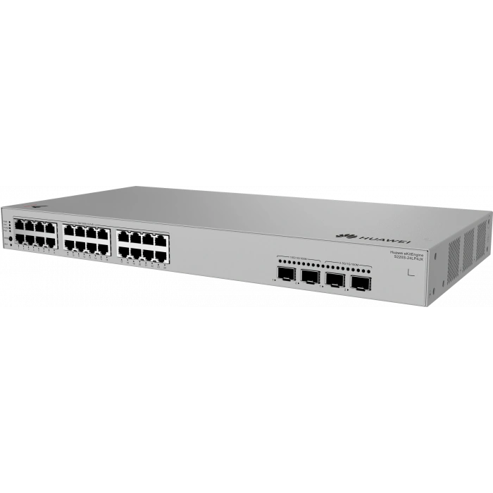 HUAWEI 24port POE+ 195W eKIT S220S-24LP4JX GIGABİT 2X10 GbE SFP 2X2.5GbE SFP Yönetilebilir Switch