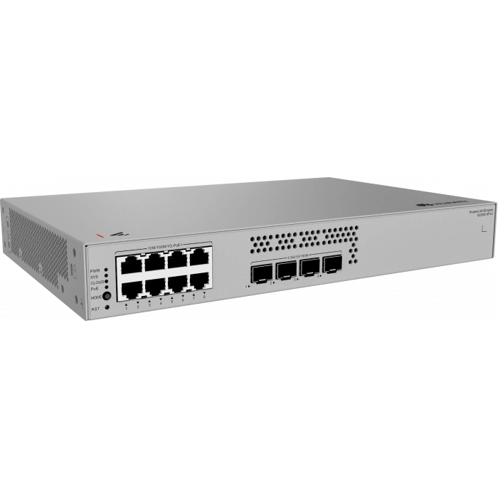 HUAWEI 8port 128w FULL PoE eKIT S220S-8P4J GIGABIT 4 SFP 2.5 GE Yönetilebilir Switch RackMount Layer