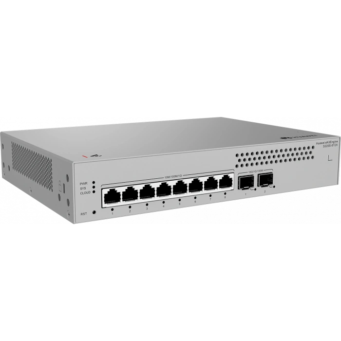 HUAWEI 8port eKIT S220S-8T2X GIGABIT 2xSFP+ Yönetilebilir Switch RackMount Layer2