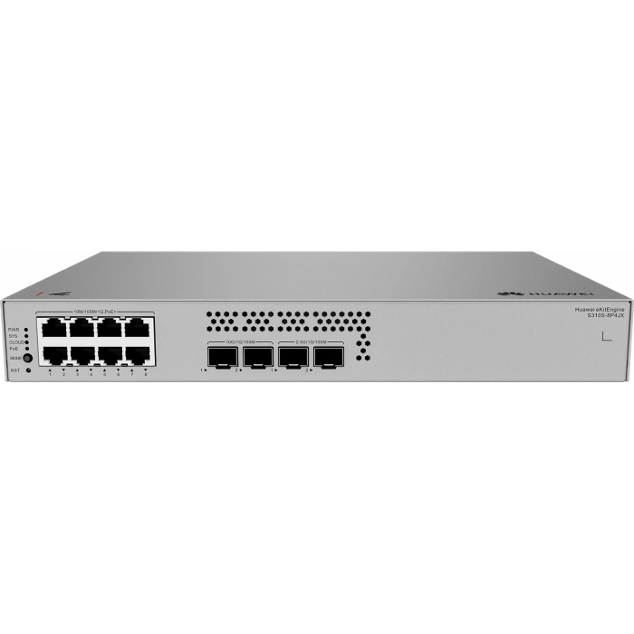 HUAWEI 8port POE+ 128W eKIT S310S-8P4JX GIGABİT 2XSFP 2X2.5GbE Yönetilebilir Switch