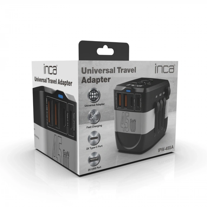 INCA IPW-45SA UNIVERSAL Seyehat Adaptörü