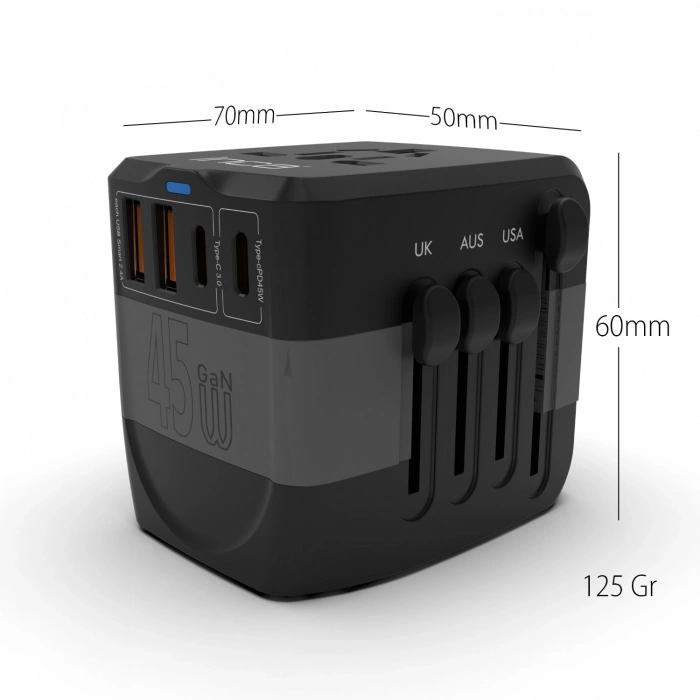 INCA IPW-45SA UNIVERSAL Seyehat Adaptörü