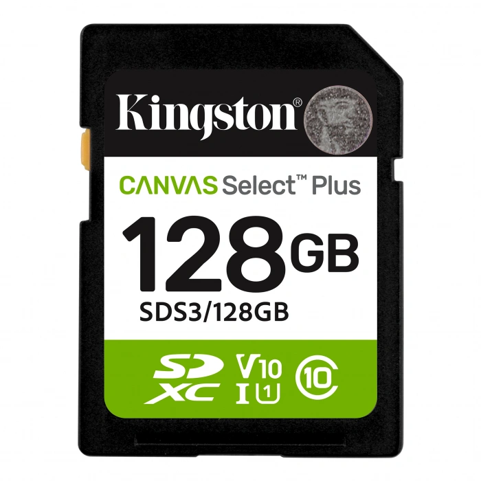 KINGSTON 128GB SDXC Kart Canvas Select Plus SDS3/128GB