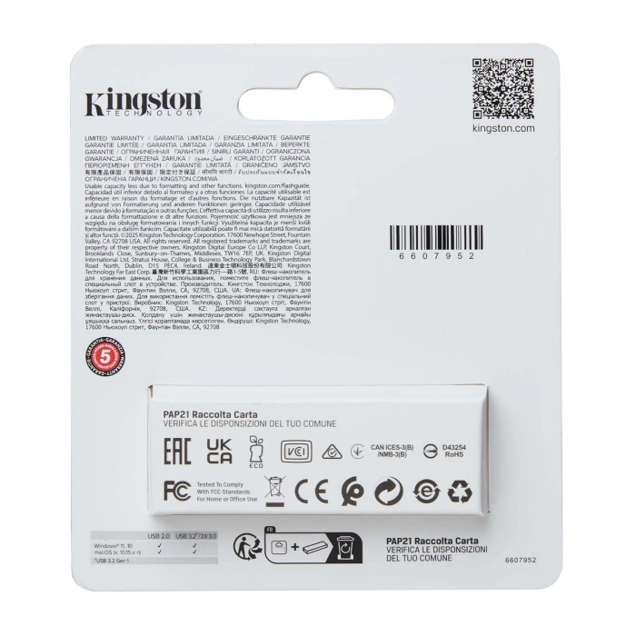 KINGSTON 256GB USB 3.2 EXODIA S DTXS/256GB Taşınabilir Bellek