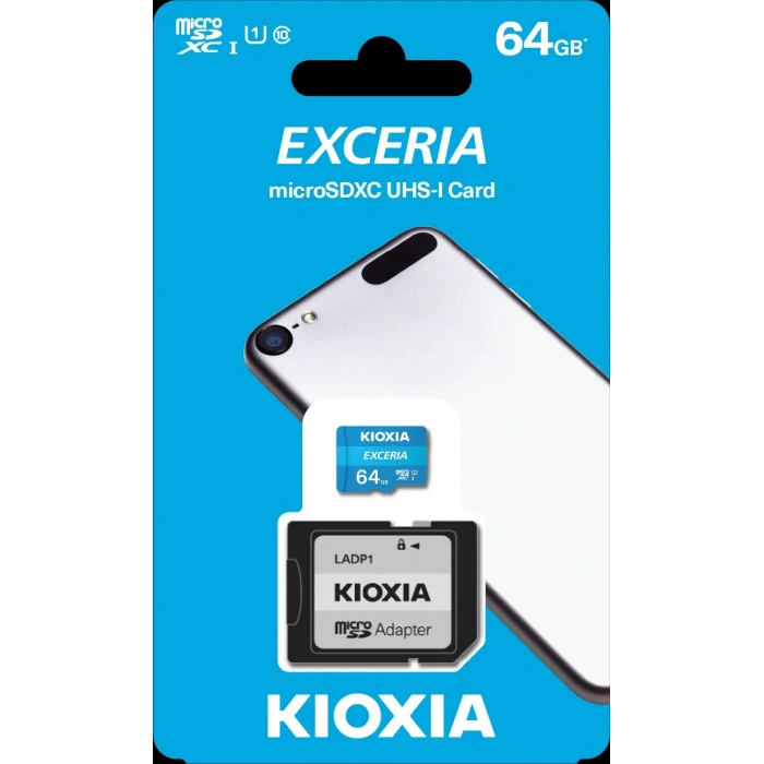 KIOXIA MicroSD 64GB EXCERIA LMEX1L064GG2 Class10 Hafıza Kartı