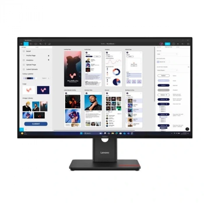 LENOVO 31.5 IPS T32UD-40 64B0GAT1TK 4MS 60HZ HDMI-DP TYPEC RJ45 KURUMSAL MONİTÖR 3840X2160