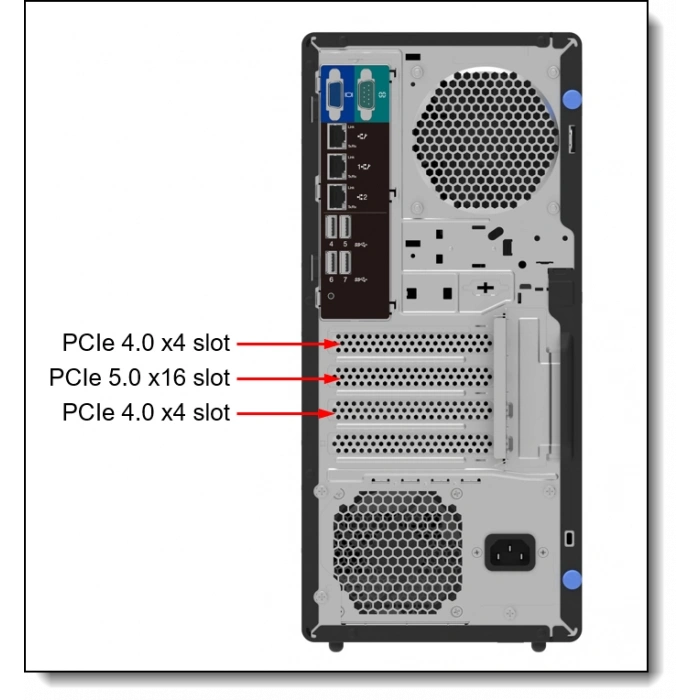 LENOVO ST50 V3 7DF3A00YEA XEON E-2434-32GB DDR5 UDIMM-2X960GB SSD 4U Tower Sunucu
