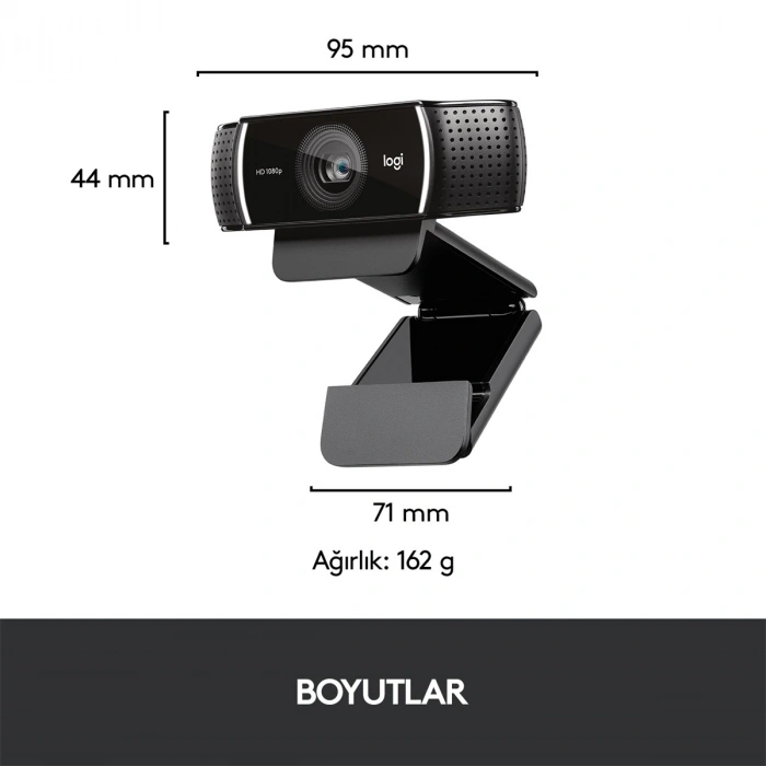 LOGITECH C922 Pro Stream 1920x1080 Web Kamerası (960-001088)