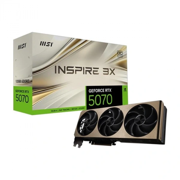 MSI 12GB RTX5070 INSPIRE 3X OC GDDR7 192bit HDIMI-DP PCIE 5.0