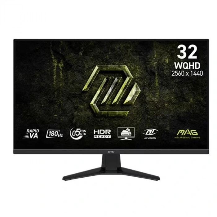 MSI 31.5 FLAT RAPID VA MAG 325QF E18V 0.5MS 180HZ HDMI-DP GAMING MONİTÖR 2560X1440