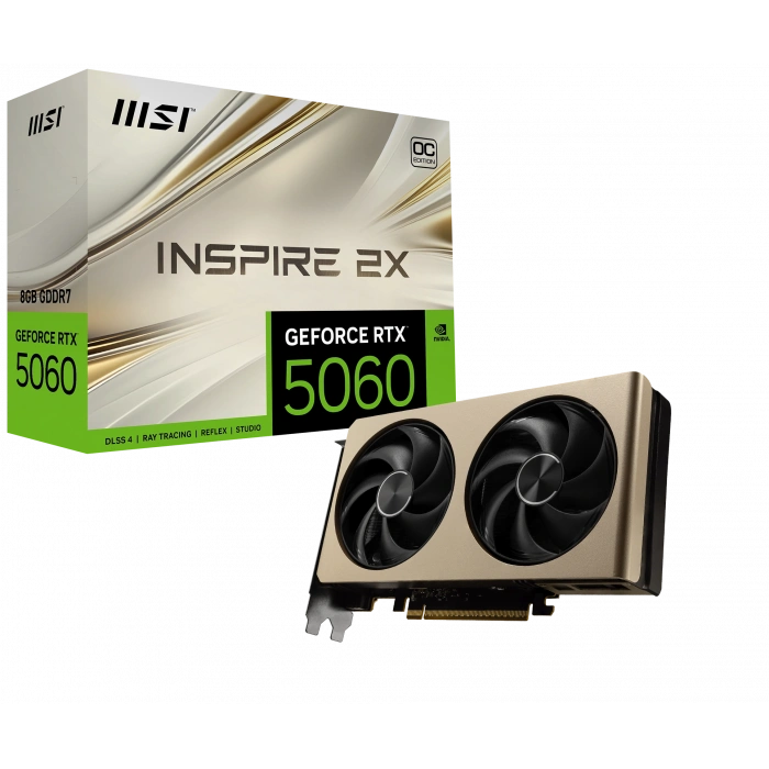 MSI 8GB RTX5060 8G INSPIRE 2X OC GDDR7 128bit HDMI-DP PCIE 5.0