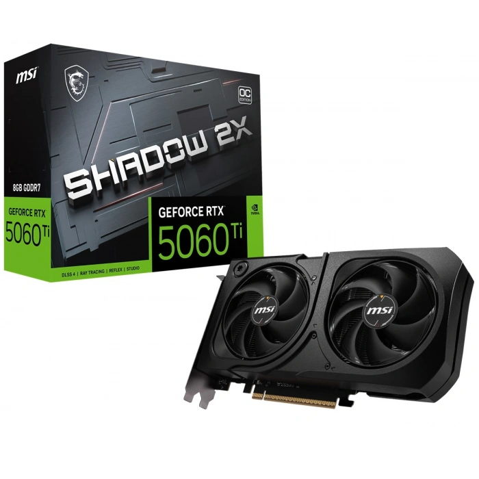 MSI 8GB RTX5060TI 8G SHADOW 2X OC PLUS GDDR7 HDMI-DP PCIE 5.0