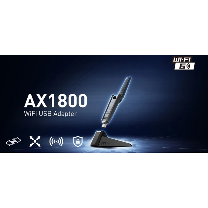 MSI AX1800 WIFI6 Kablosuz Usb Adaptör