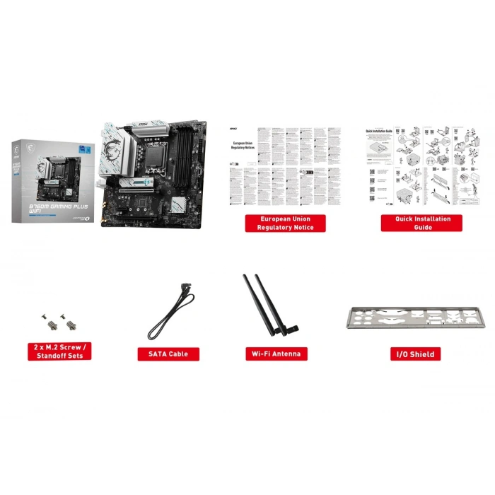 MSI B760M GAMING PLUS WIFI DDR5 HDMI-DP PCIE 4.0 1700p mATX