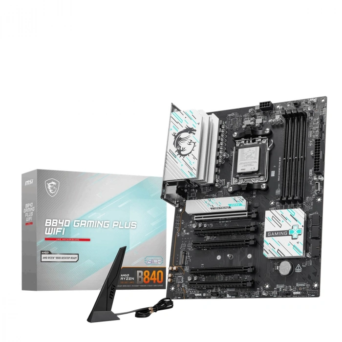 MSI B840 GAMING PLUS WIFI7 DDR5 HDMI-TYPEC PCIE 4.0 AM5 ATX