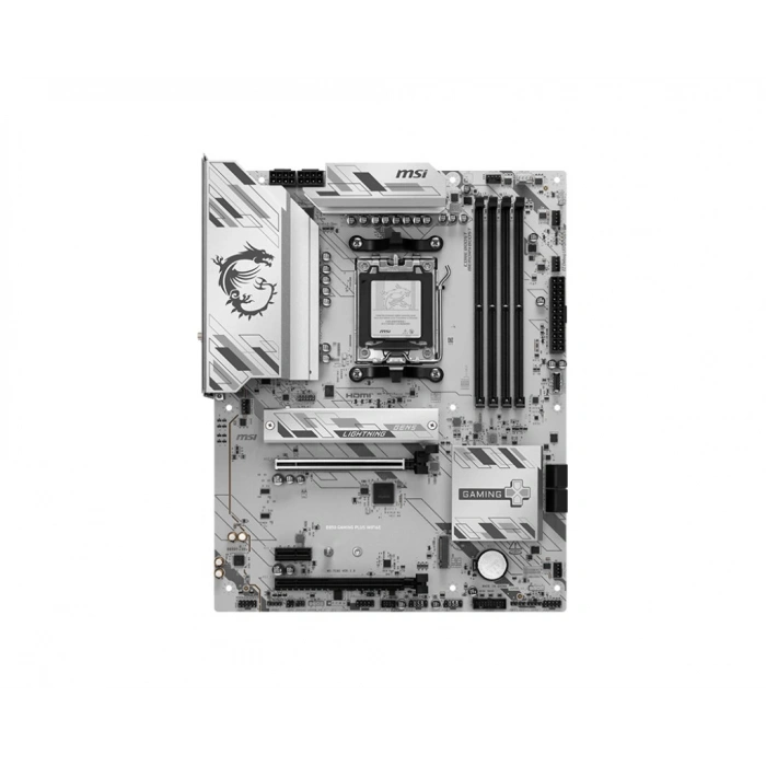 MSI B850 GAMING PLUS WIFI6E DDR5 HDMI-DP TYPEC PCIE 5.0 AM5 ATX BEYAZ