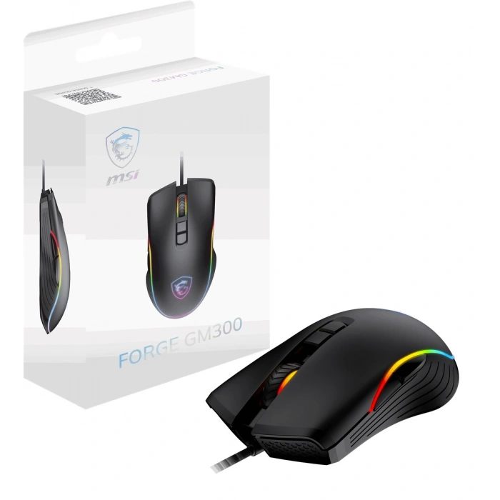 MSI GG FORGE GM300 7200dpi RGB Gaming Mouse