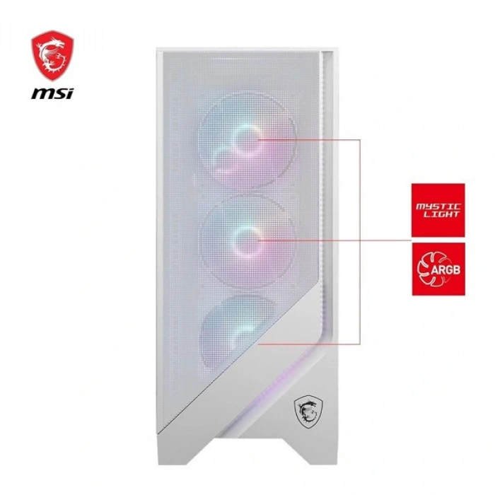 MSI MAG FORCE 320R AIRFLOW WHITE GAMING MID-TOWER PC KASASI BEYAZ