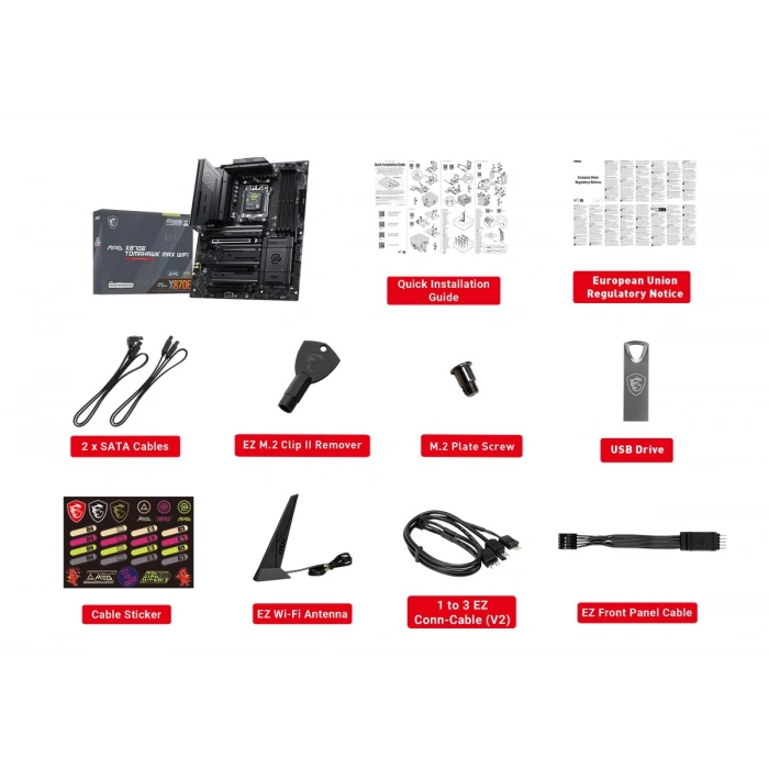 MSI MAG X870E TOMAHAWK MAX WIFI7 DDR5 HDMI-DP TYPEC PCIE 5.0 AM5 ATX