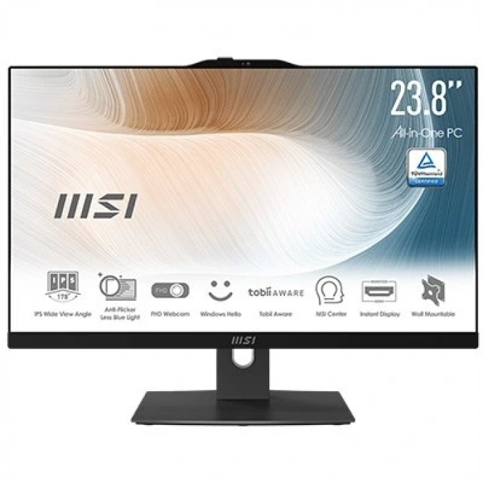 Msı Modern Am242p 12M-1694Tr 23.8 Fhd 16:9 (1920X1080) I5-1235U 8Gb Ddr4 512Gb Ssd W11h Sıyah Aıo Pc