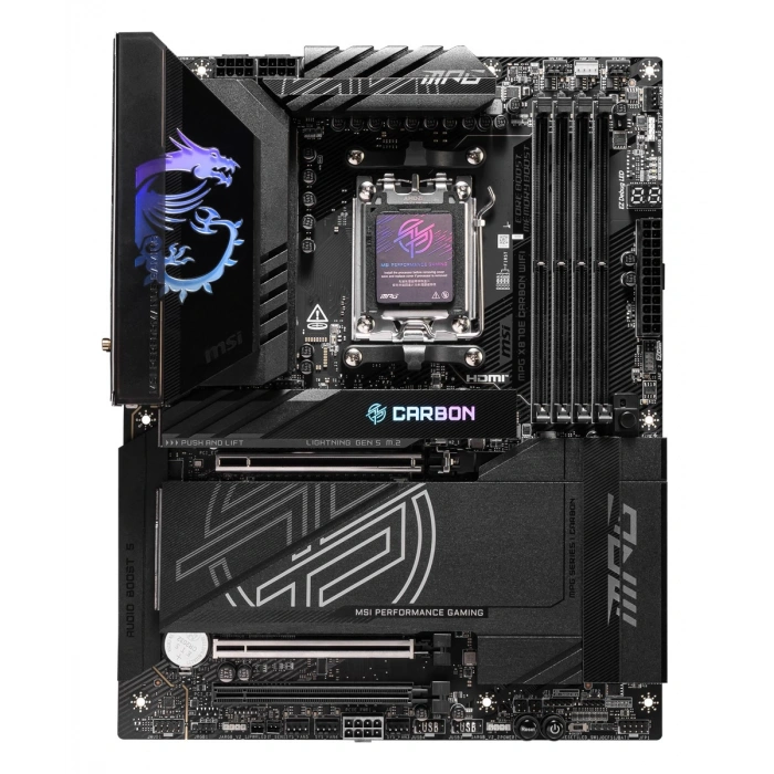 MSI MPG X870E CARBON WIFI7 DDR5 HDMI-DP TYPEC PCIE 5.0 AM5 ATX