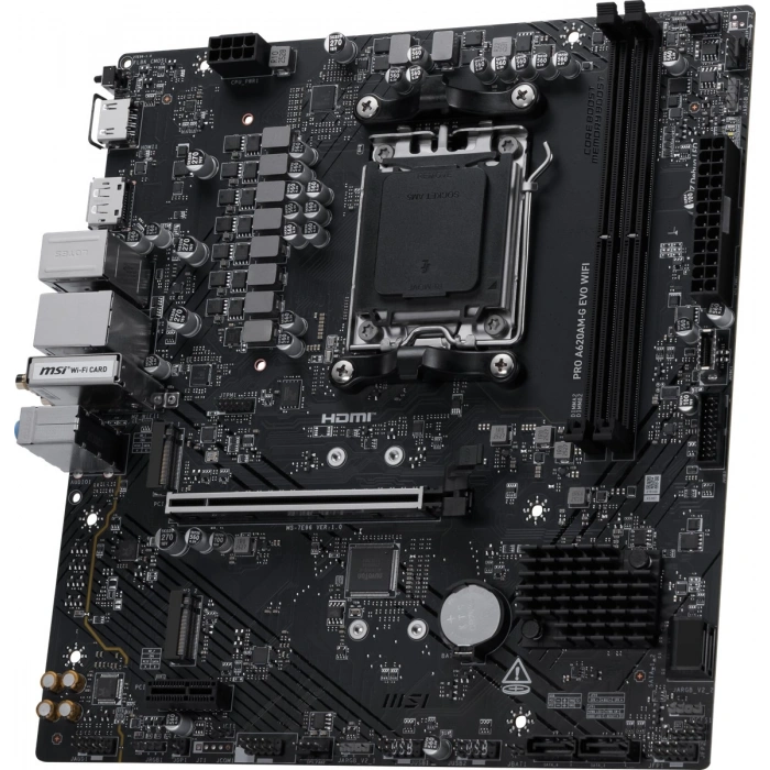 MSI PRO A620AM-G EVO WIFI6E DDR5 HDMI-DP PCIE 4.0 AM5 mATX