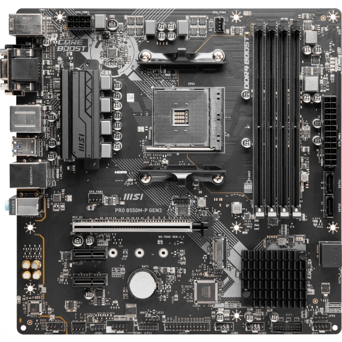 MSI PRO B550M-P DDR4 HDMI-DP PCIE 4.0 AM4 mATX