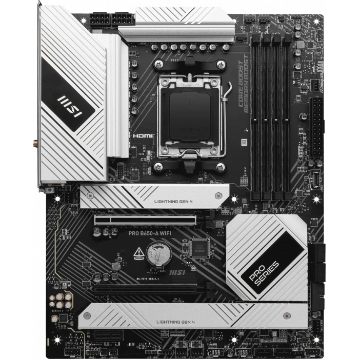 MSI PRO B650-A DDR5 HDMI,DP Port PCIE 4.0 AM5 ATX WIFI-6E