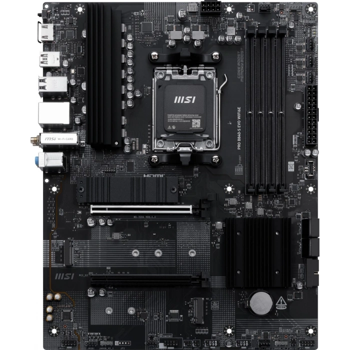 MSI PRO B840-S EVO WIFI6E DDR5 HDMI-TYPEC PCIE 4.0 AM5 ATX